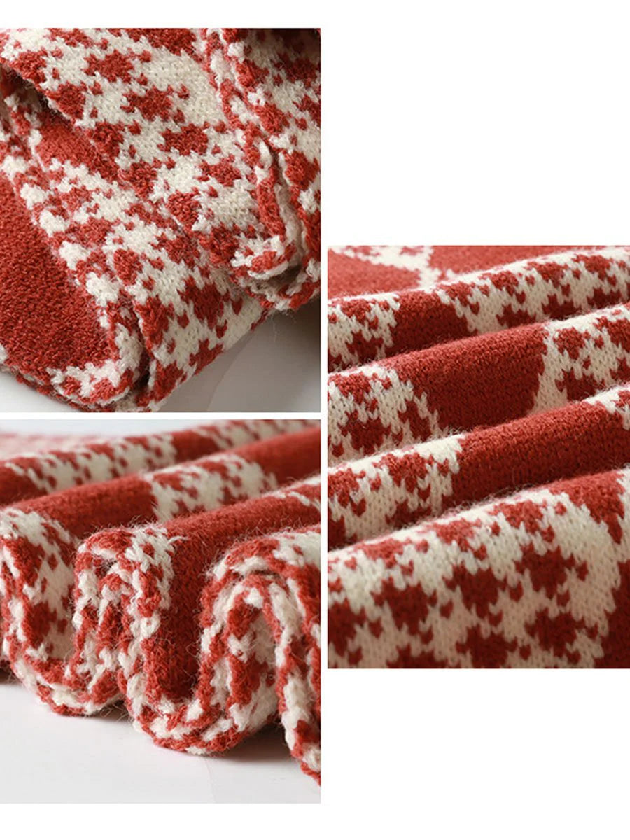 Scarf di Natale Retro Rosso