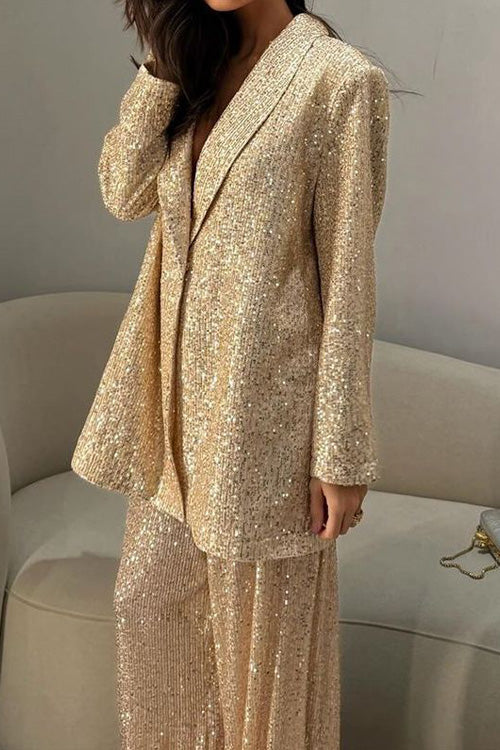 Completo Giacca e Pantaloni con Paillettes