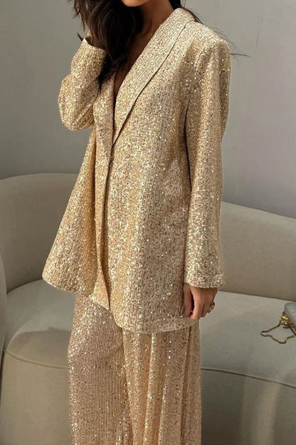 Completo Giacca e Pantaloni con Paillettes