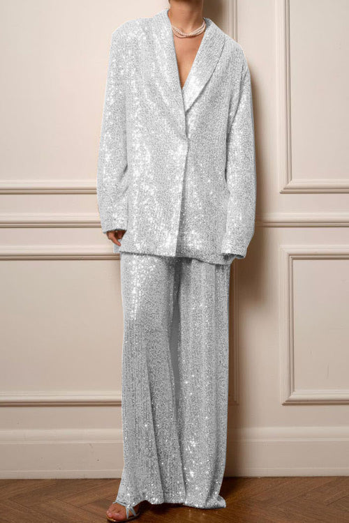 Completo Giacca e Pantaloni con Paillettes