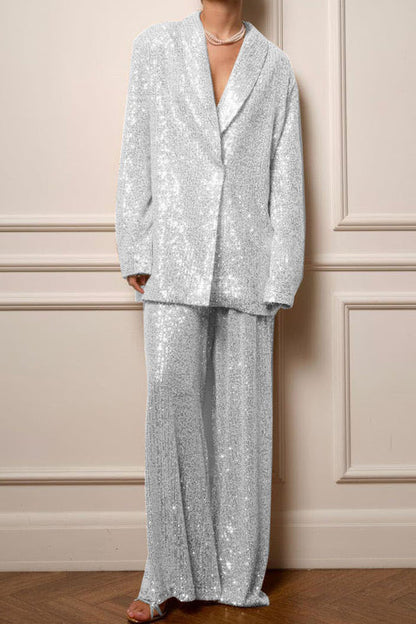 Completo Giacca e Pantaloni con Paillettes