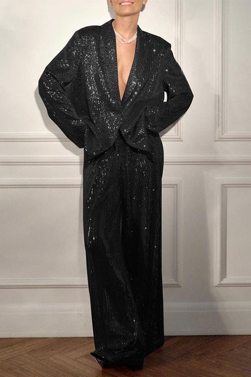 Completo Giacca e Pantaloni con Paillettes