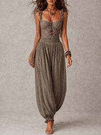 Wanda Mono Bohemio con Pizzo e Pantalone Fluido