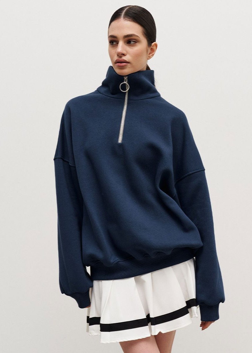 Rhea | Maglione Relaxed Half-Zip
