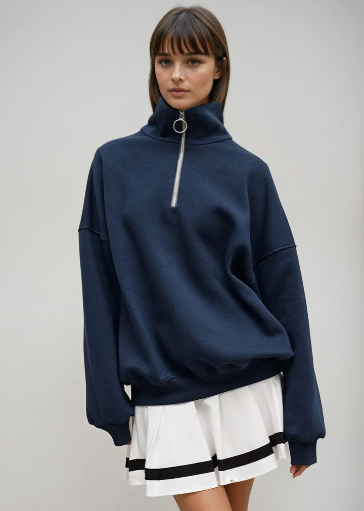 Rhea | Maglione Relaxed Half-Zip