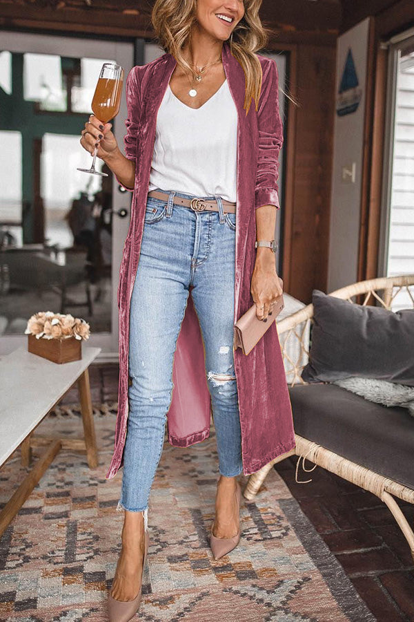 Cappotto Kimono in Velluto