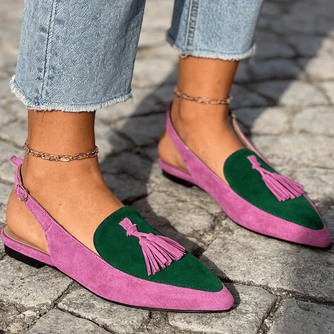 Marisa Mules Senza Tallone con Frange