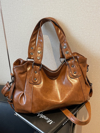 Borsa a spalla di alta gamma in stile retro casual