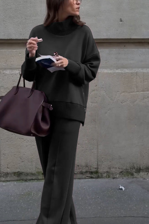 Set di Due Pezzi con Felpa a Maniche Lunghe e Pantaloni con Tasche