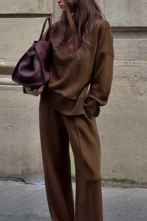 Set di Due Pezzi con Felpa a Maniche Lunghe e Pantaloni con Tasche