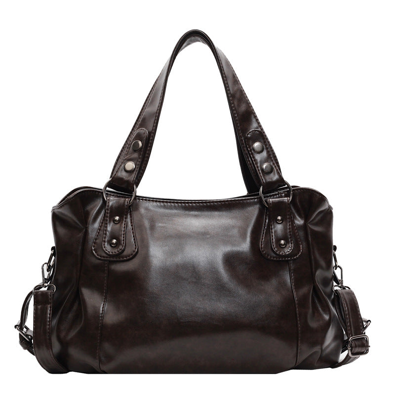 Borsa a spalla di alta gamma in stile retro casual