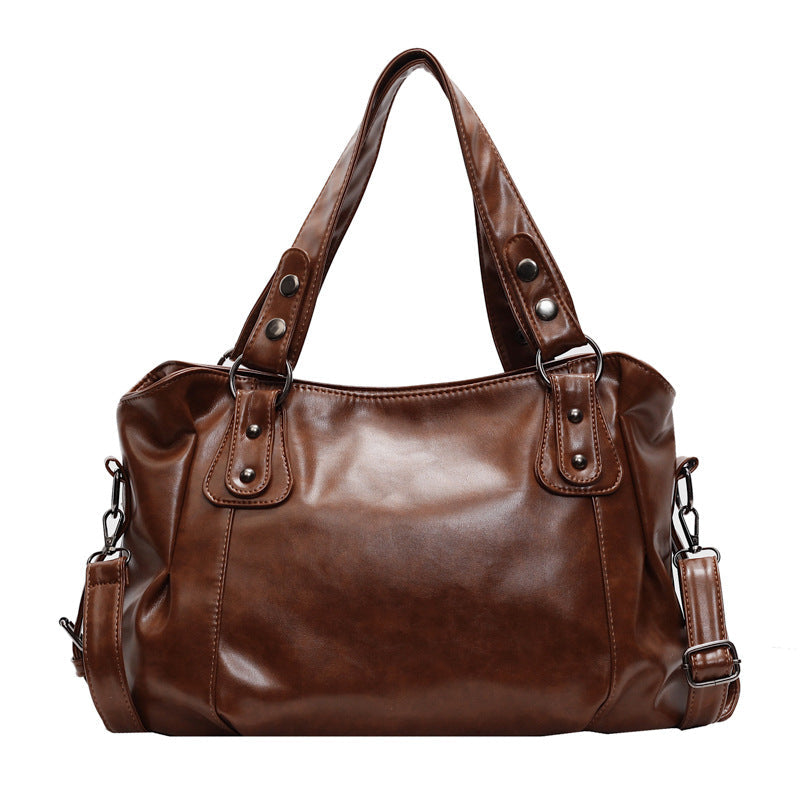 Borsa a spalla di alta gamma in stile retro casual