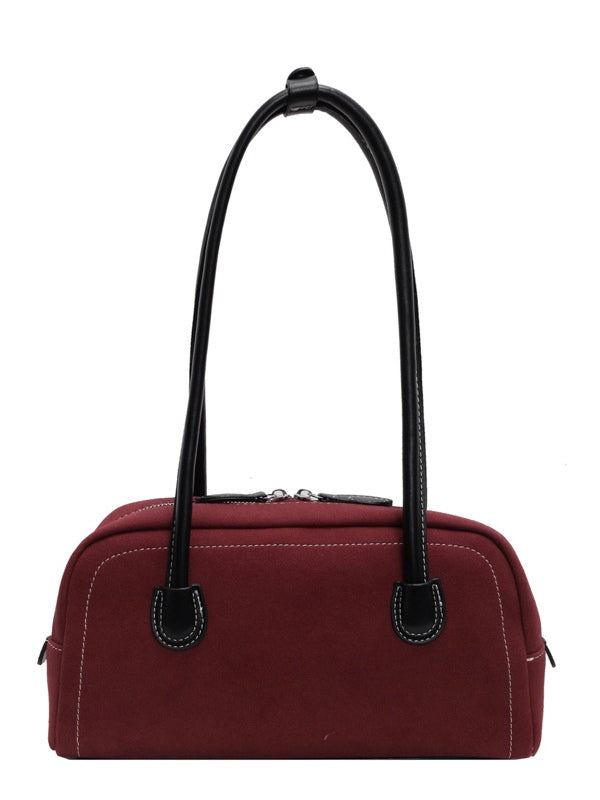 Borsa a spalla retro satinata borsa cuscino casual