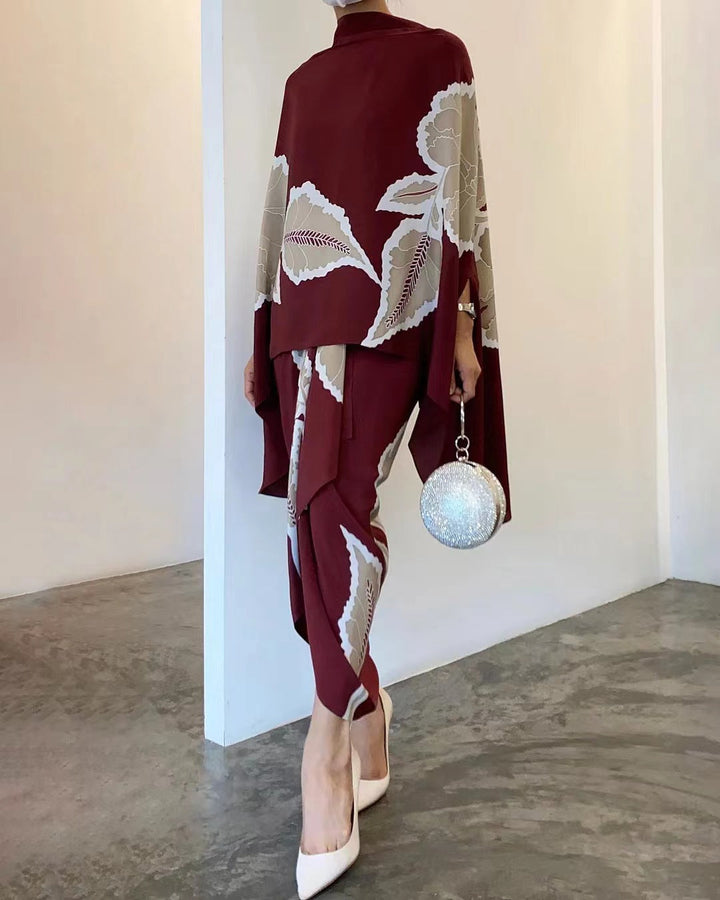 SET SLIM ELEGANTE CON COLLO ALTO FLOREALE