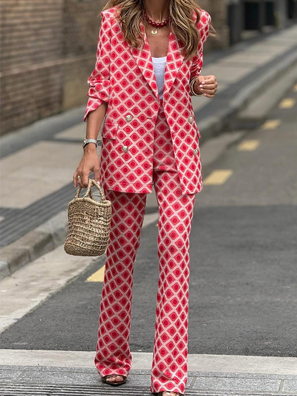 Completo Due Pezzi Stampa Casual Moda