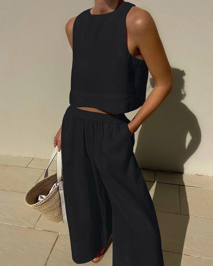 Set Chic Senza Maniche 2 Pezzi