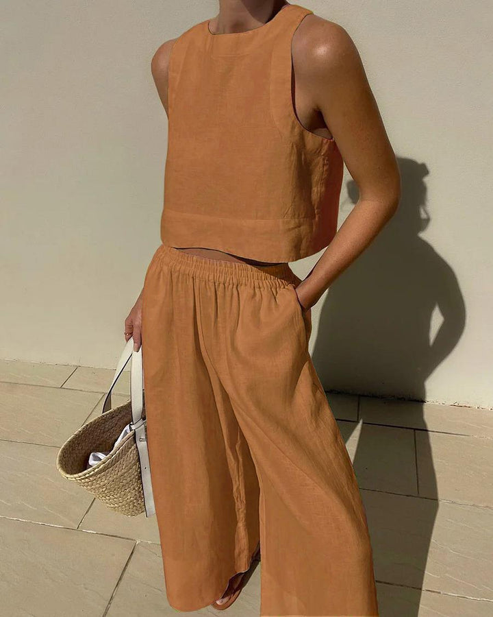 Set Chic Senza Maniche 2 Pezzi
