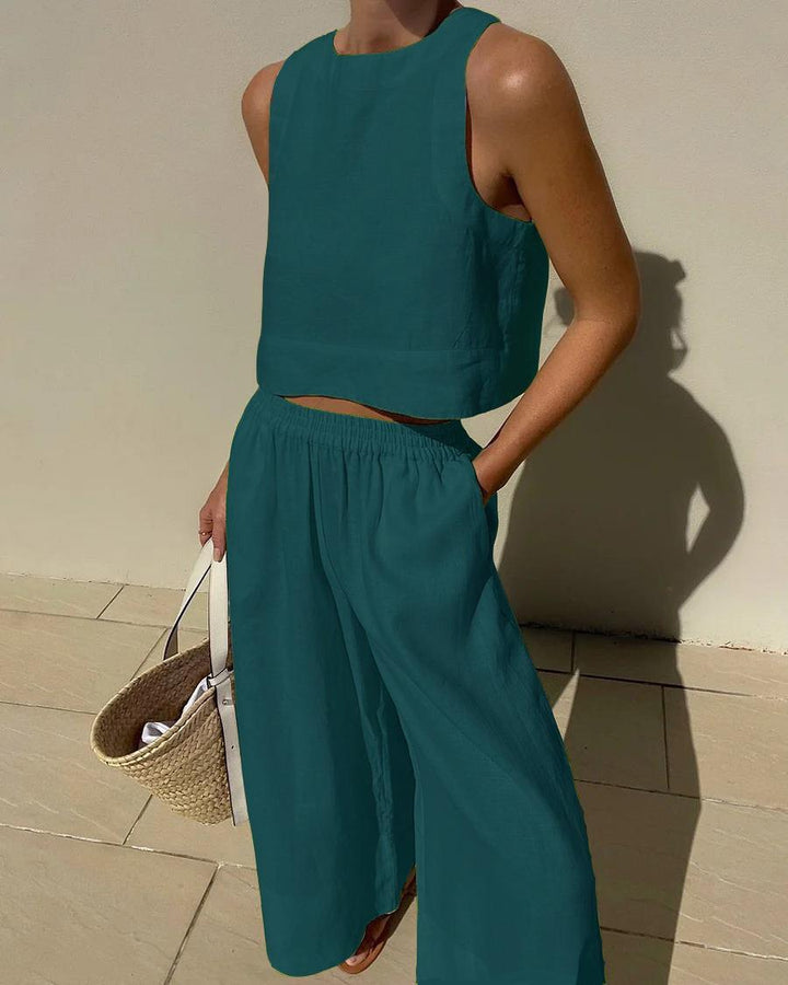 Set Chic Senza Maniche 2 Pezzi