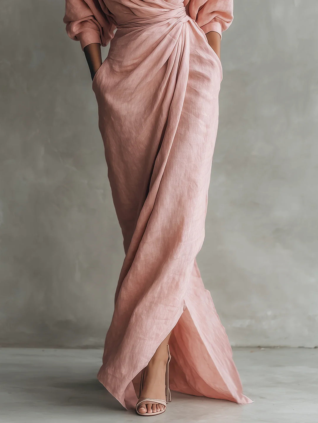 Lorena Vestito Maxi con Scollatura a V