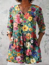 Nora | Blusa Lunga con Collo a V