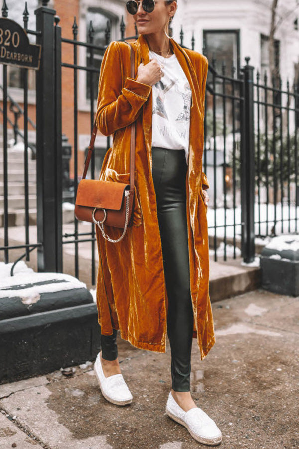 Cappotto Kimono in Velluto