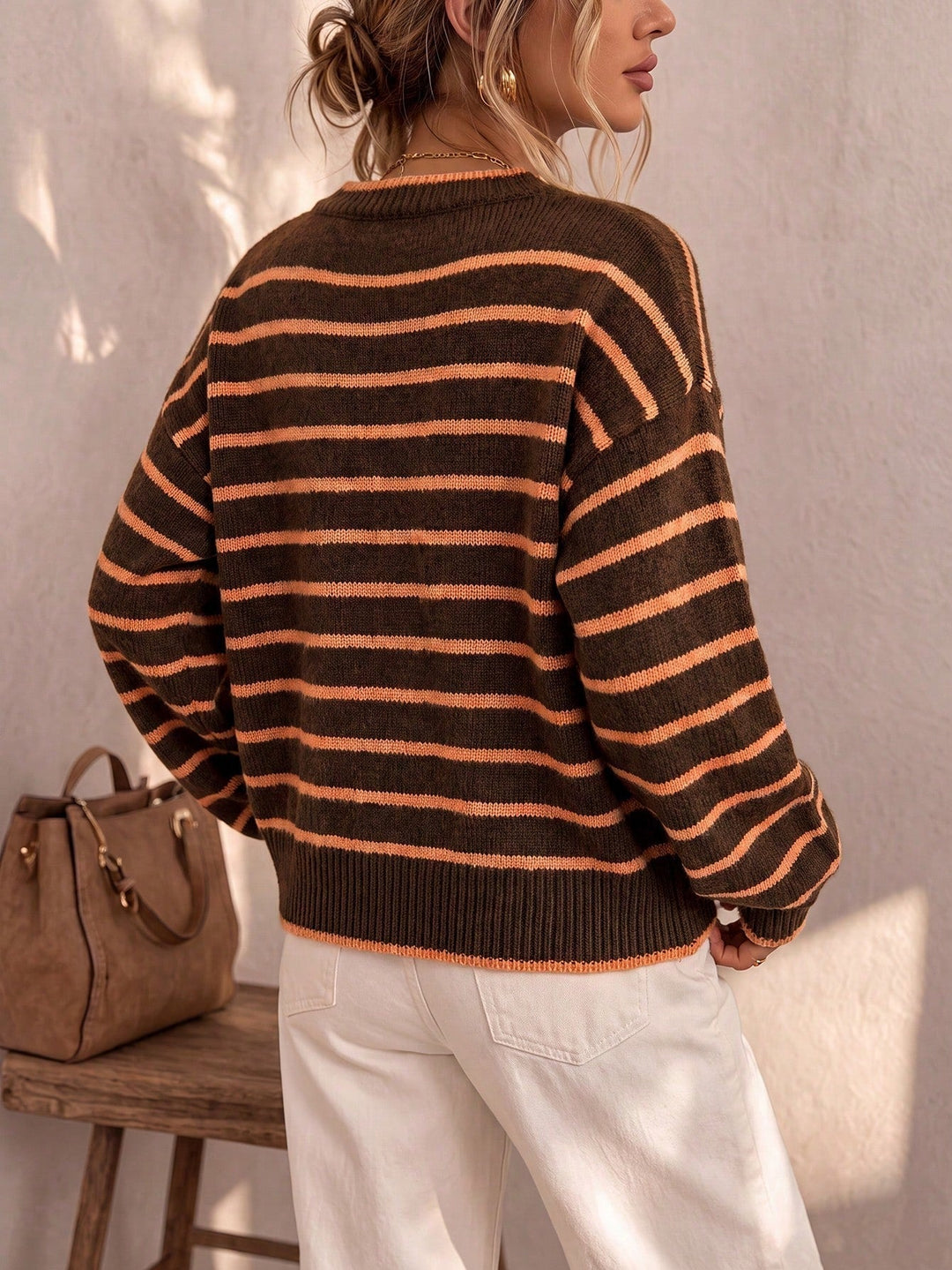 Mabel | Cardigan a Righe in Maglia