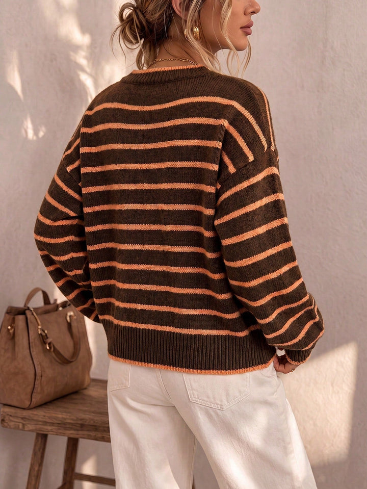 Mabel | Cardigan a Righe in Maglia