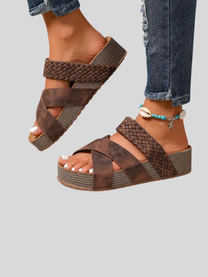 Abigail™ – Sandali Ortopedici con Cinturino in Pelle