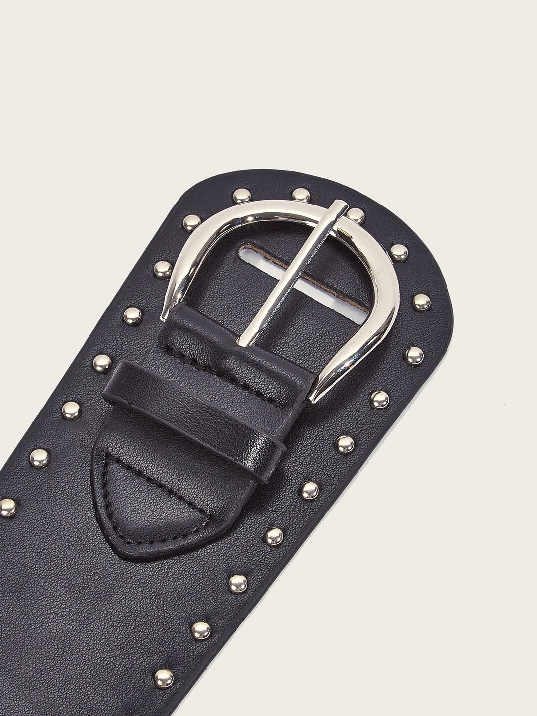 Cintura in stile punk con borchie e fibbia a scatto