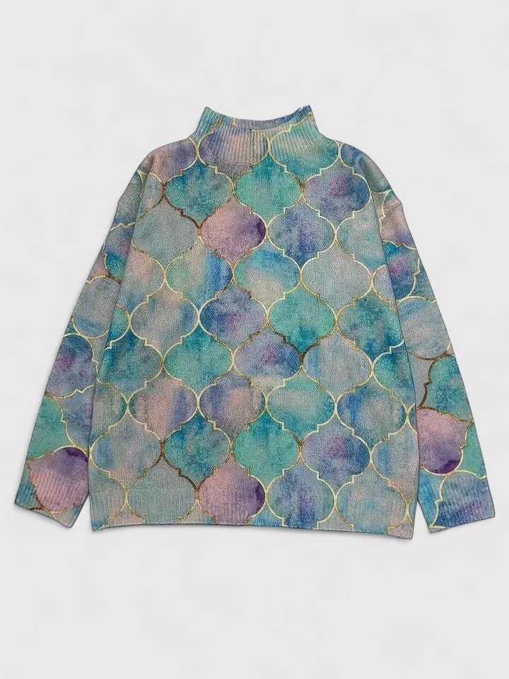 Evelyn | Elegante Maglione Collo Alto