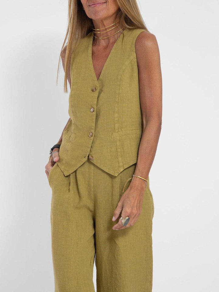 Completo in Cotone con Gilet e Pantaloni