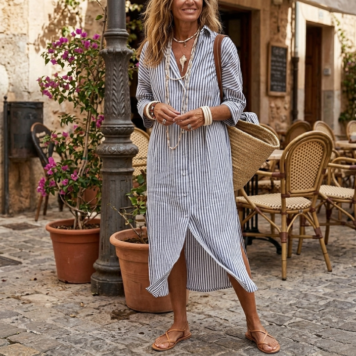 Willow | Elegante Abito Estivo a Righe
