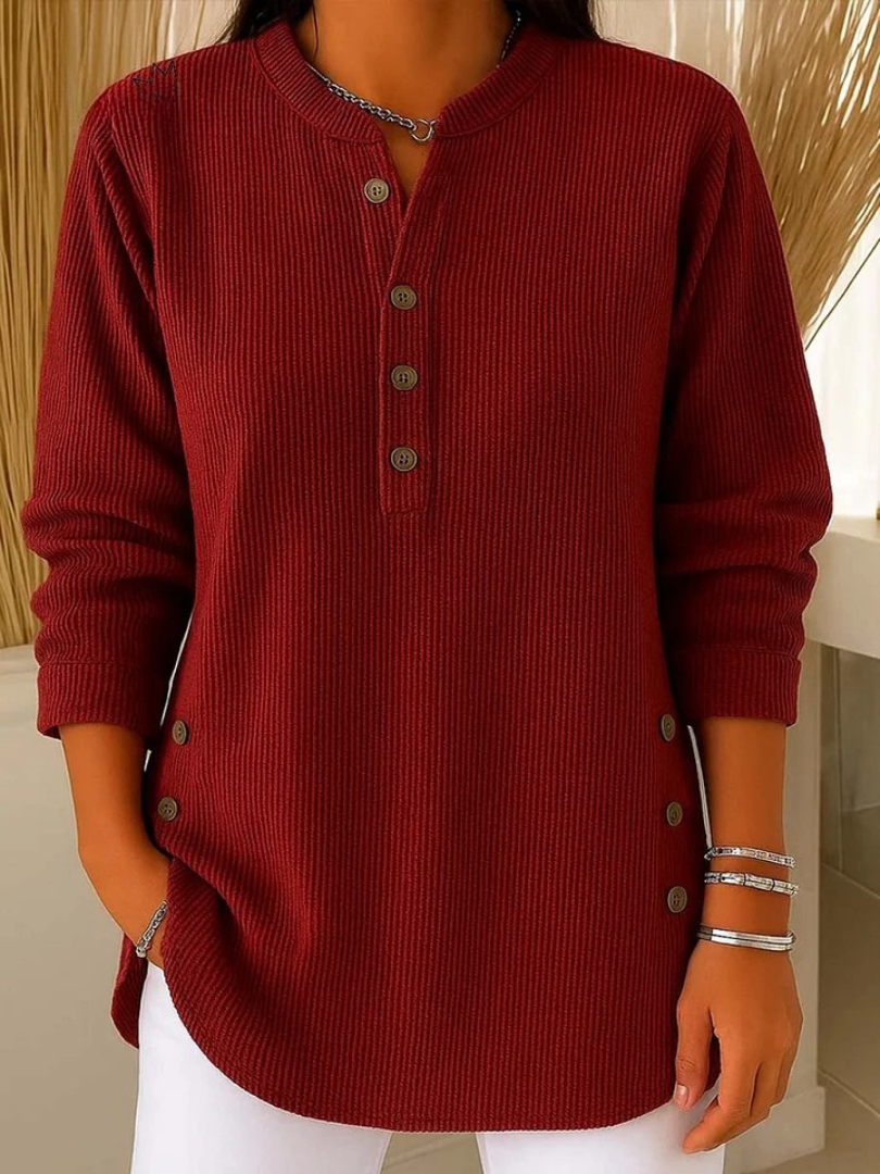 Neva™ | Tunica Button Henley