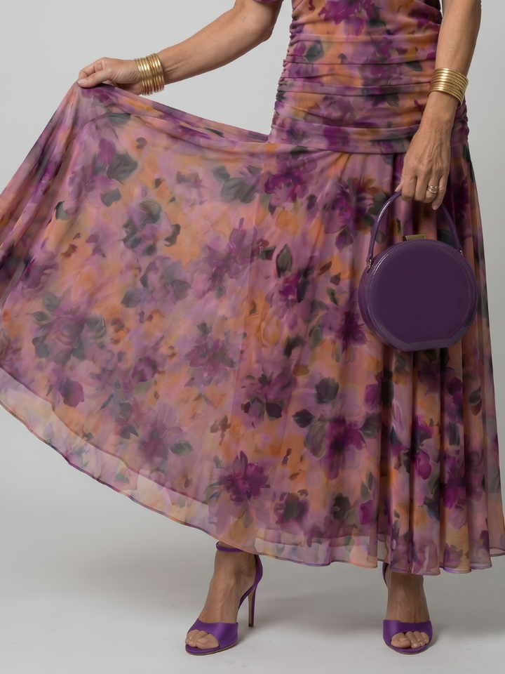Calen | Abito Midi Off Shoulder Fluttuante