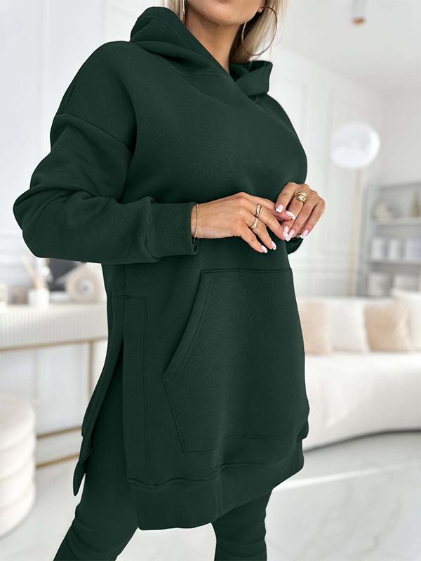 Set di Felpa a Collo Alto e Leggings Foderati