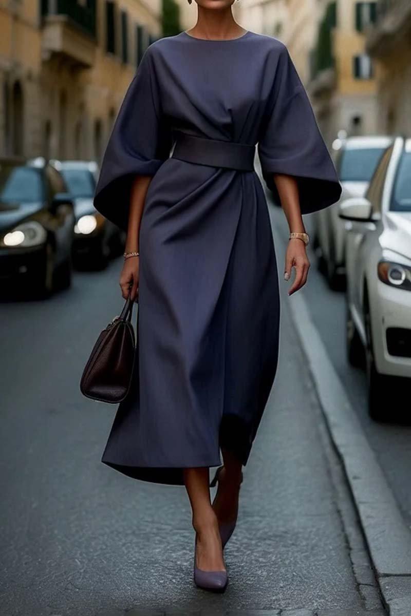 Abito Elegante a Colore Solido