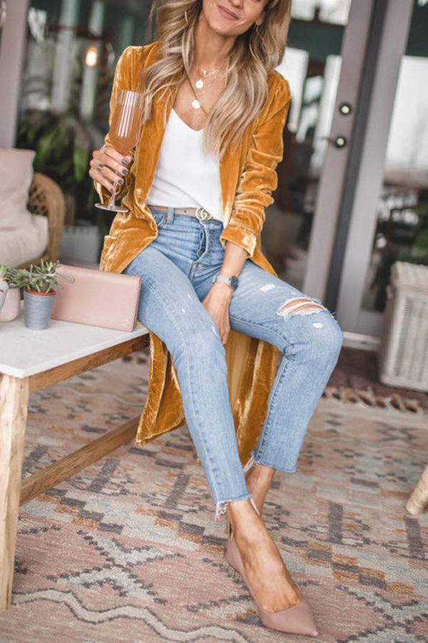 Cappotto Kimono in Velluto
