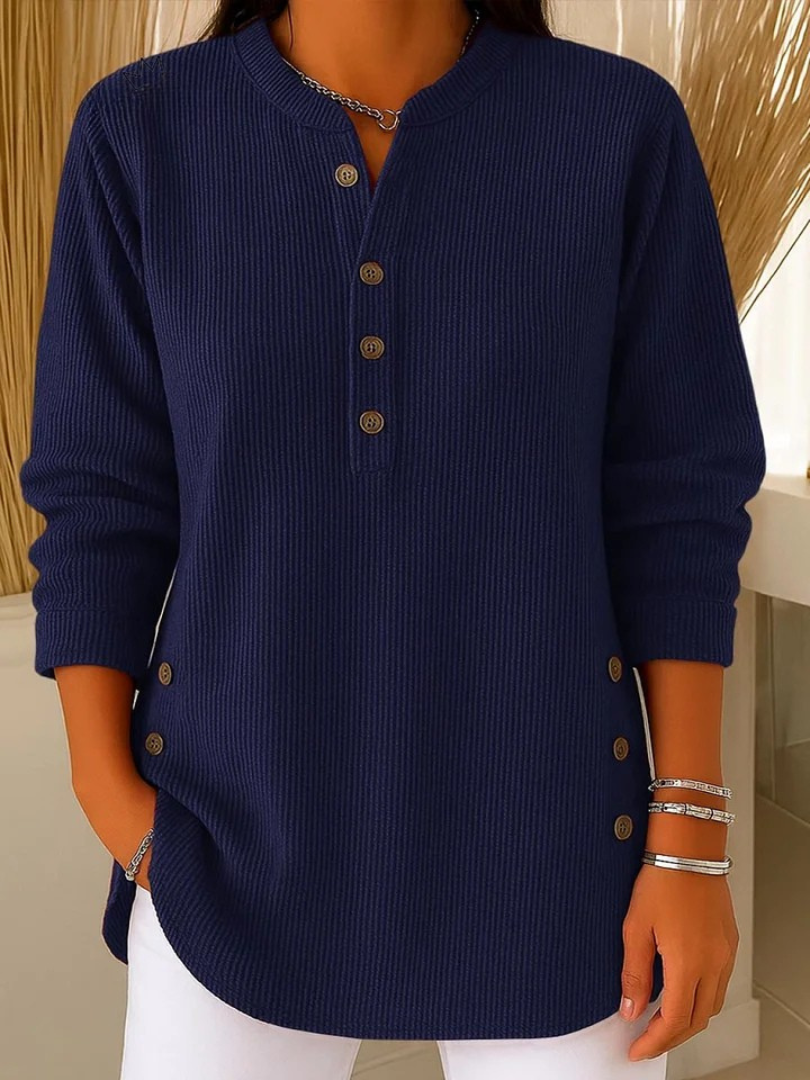 Neva™ | Tunica Button Henley