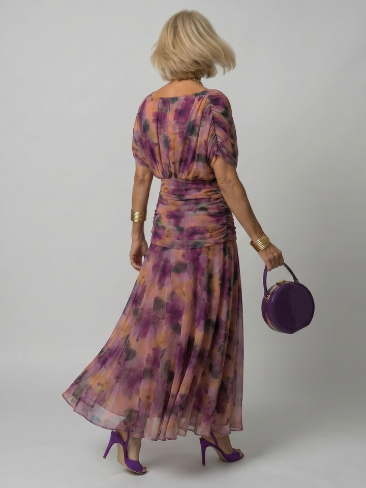 Calen | Abito Midi Off Shoulder Fluttuante