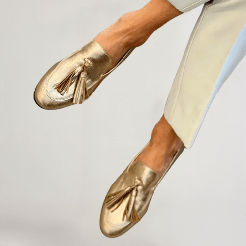 Vittoria | Mocassini in Oro per Donna