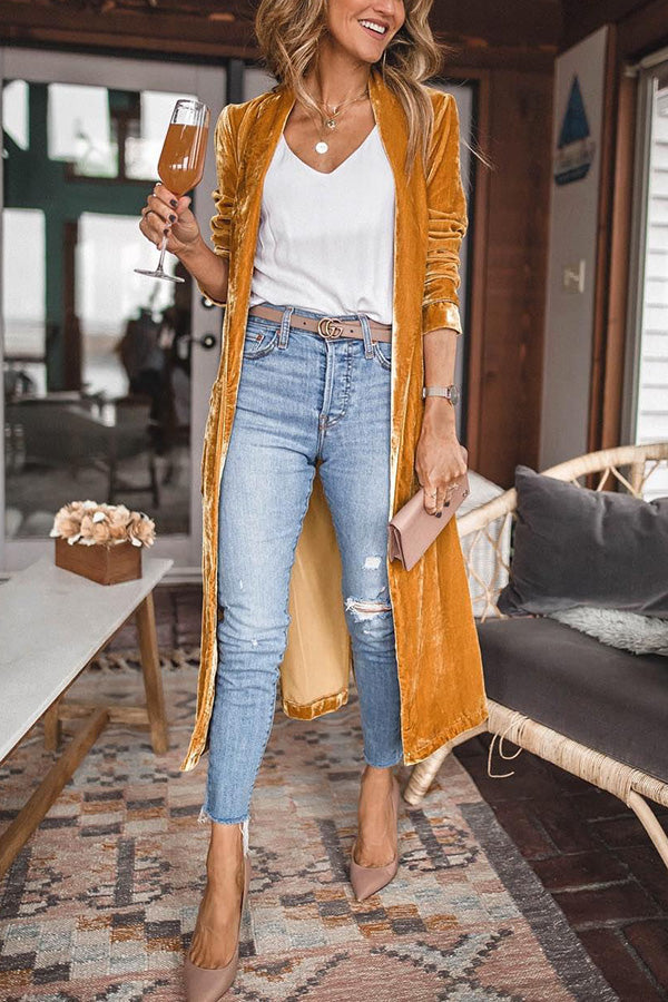 Cappotto Kimono in Velluto