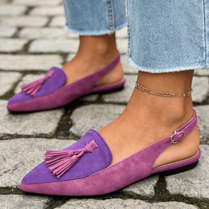Marisa Mules Senza Tallone con Frange