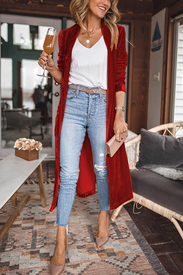Cappotto Kimono in Velluto