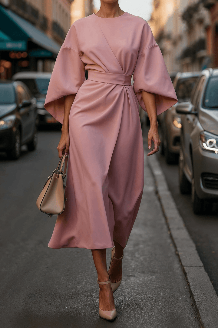 Abito Elegante a Colore Solido