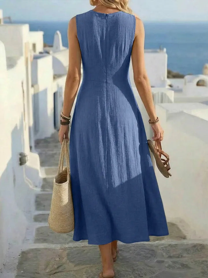 Sage | Abito Boho A-Line Senza Maniche
