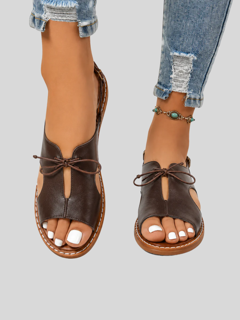 Audrey™ - Eleganti Sandali in Pelle con Lacci