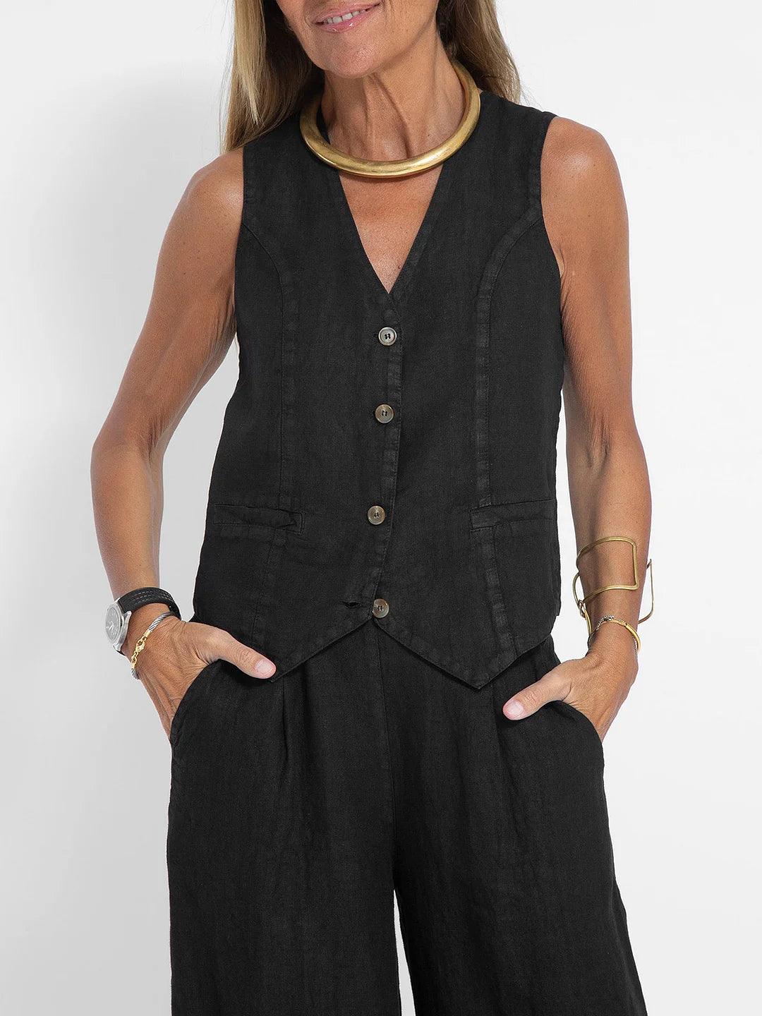 Completo in Cotone con Gilet e Pantaloni