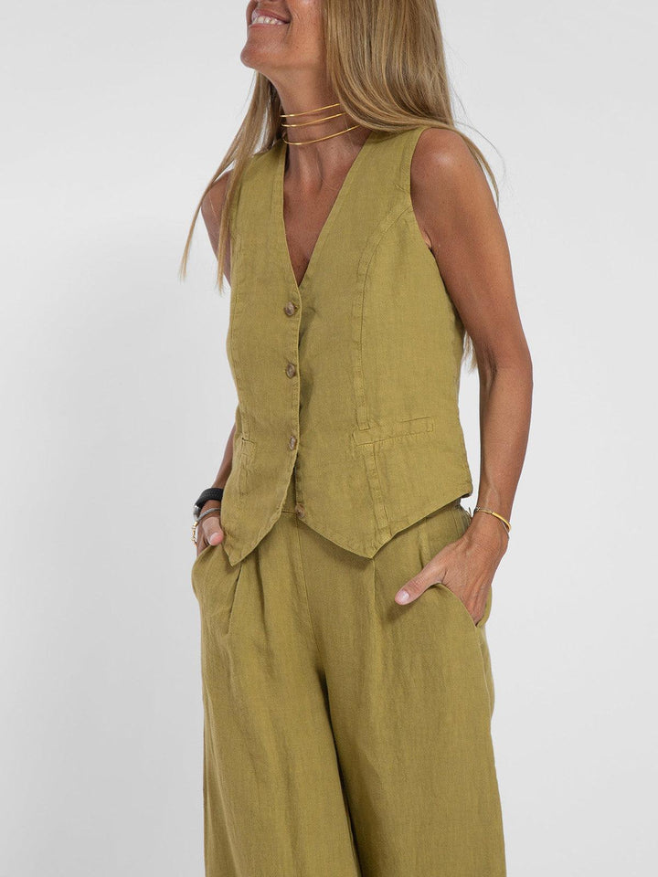 Completo in Cotone con Gilet e Pantaloni