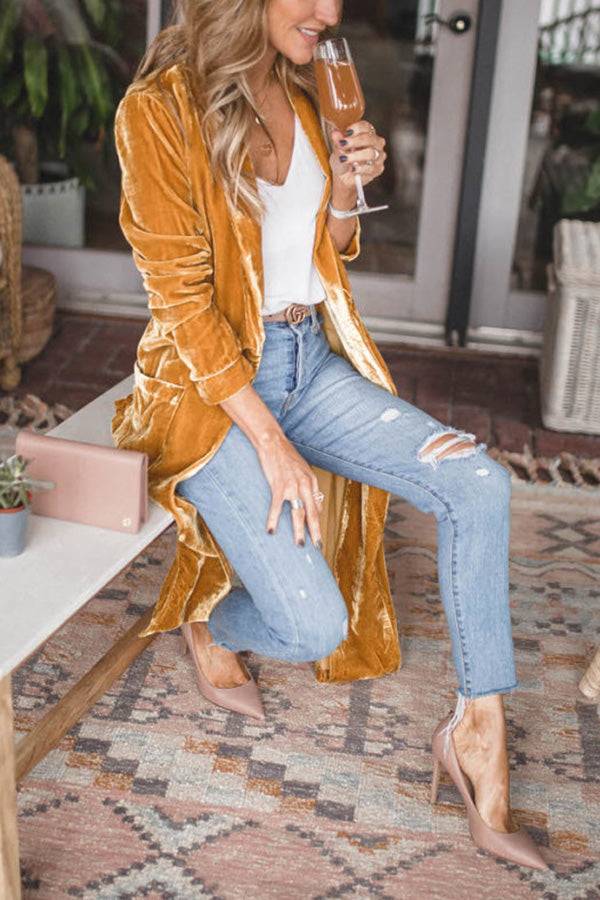 Cappotto Kimono in Velluto