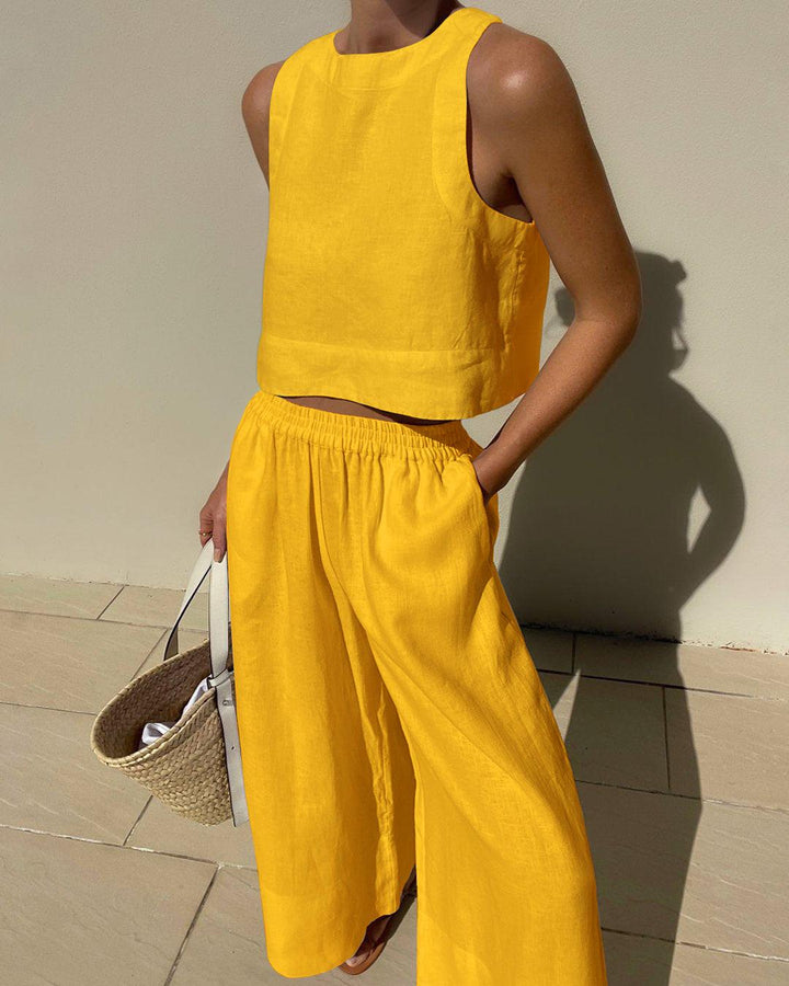 Set Chic Senza Maniche 2 Pezzi